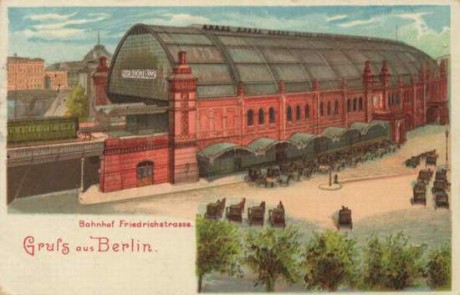 Nádraží na Friedrichstraße, Berlín kol. 1900. Repro archiv