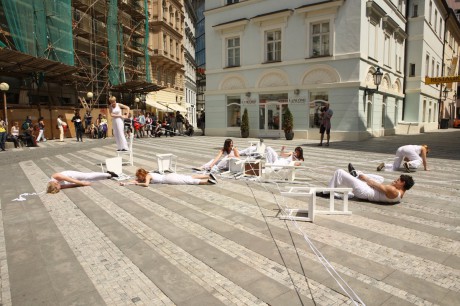 PQ 2011 - performance na Jungmannově náměstí. FOTO archiv PQ