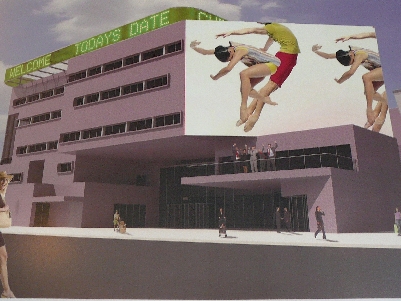 Digitální model nového divadla. Repro archiv