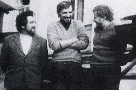 Zleva Emanuel Mandler, Jan Nedvěd a Bohumil Doležal, počátek 70. let. FOTO archiv Emanuela Mandlera