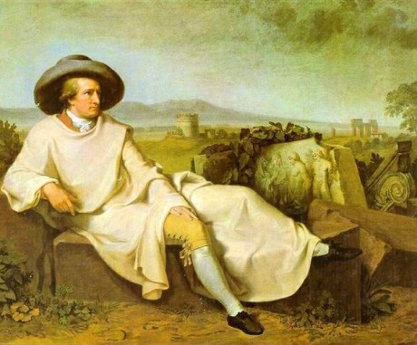 J. W. Goethe na svém putování Itálií v létě 1786. Repro archiv