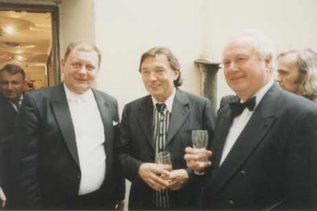 Vlevo s Karlem Gottem a Gustavem Bromem. FOTO archiv