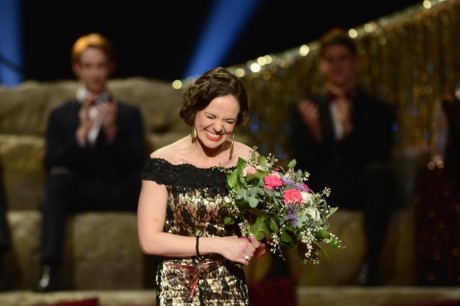 Lucie Bergerová převzala Cenu Thálie 2013 v oboru opereta, muzikál a jiné hudebnědramatické žánry.