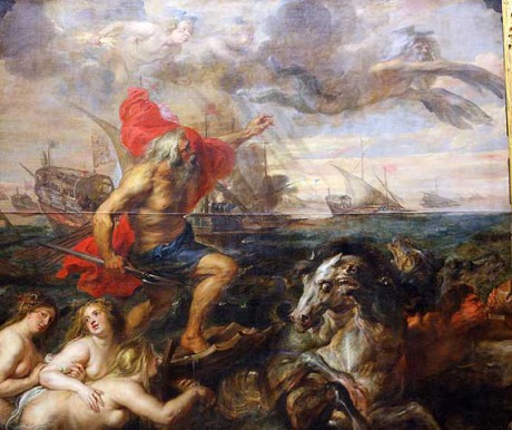 Peter Paul Rubens: Quos ego!-Neptune (olej na plátně, 1635). Repro archiv