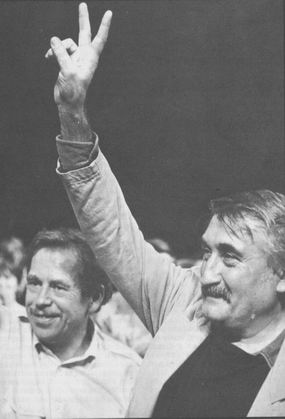 S Václavem Havlem v listopadu 1989. FOTO archiv