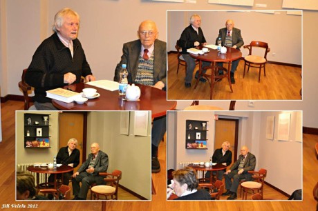 S profesorem Aloisem Hajdou 12. 12. 2012 na křtu své knihy. FOTO archiv