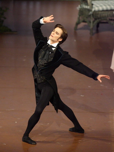 Filip Barankiewicz v titulní roli Oněgina jako první sólista Stuttgart Ballett (2008). FOTO archiv