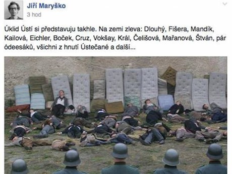 Inkriminiovaná Maryškova facebooková stránka. Repro archiv