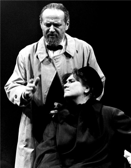 S VLastou Chramostovou v inscenaci Nobel (prem.  17. 11. 1994, ND Praha). FOTO HANA SMEJKALOVÁ