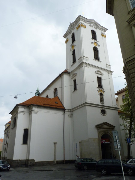 Kostel Nanebevzetí Panny Marie v Jezuitské ulici v Brně. FOTO archiv