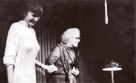 Ve Viole v roce 1988 s Vlastou Fabianovou u příležitosti oslav jejích 75. narozenin FOTO ARCHIV