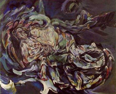 Oskar kokoschka: nevěsta ve větru, autoportét s Almou Mahler, olej na plátně, 1913. Repro archiv