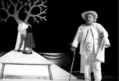 Karol Suzska jako starý Francek v inscenaci Rajská jablůňka  FOTO KARIN DZIADEK
