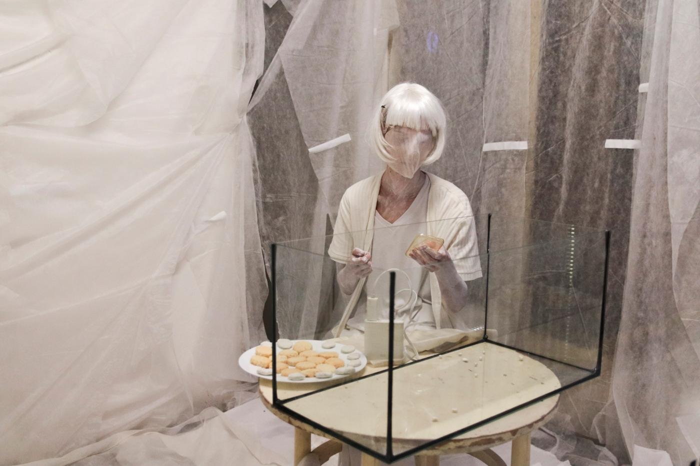 Ka3ka3 v pokladně Komedie v rámci Kafkovských performancí