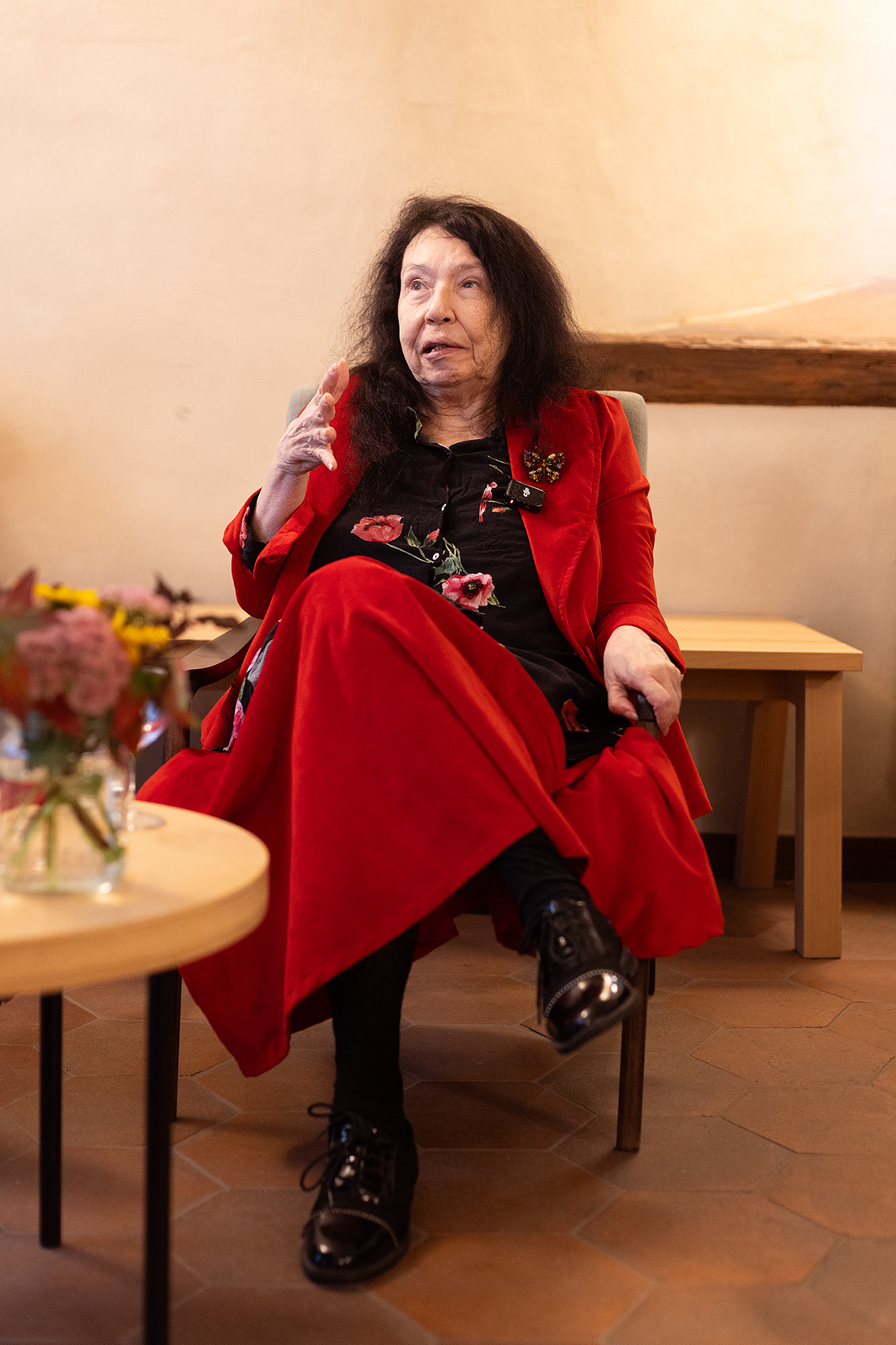 Nina Vangeli na setkání u příležitosti udělení cen