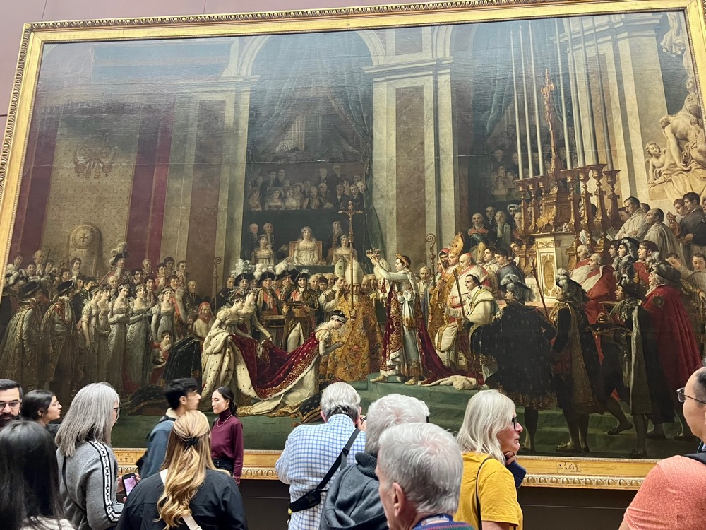 Korunovace Napoleona, pohled do expozice 