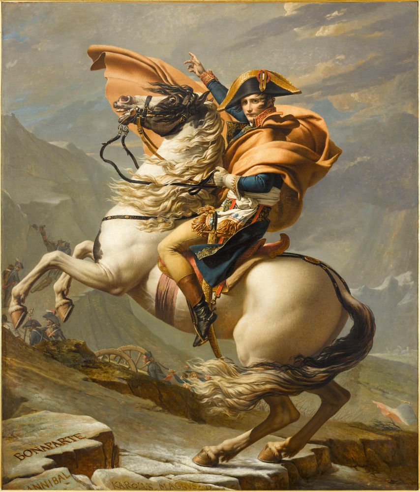 Napoleon překračující Alpy
