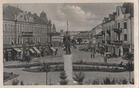 UŽHOROD. Masarykovo náměstí. Masaryk tér., Brody & Gottleib, Užhorod. M.L.P. 1932. Repro archiv