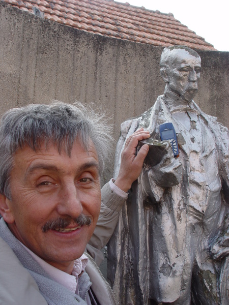Igor Stránský v Těšanech u Brna během zahajovací zkoušky na Maryšu (2005). FOTO MIROSLAV POTYKA