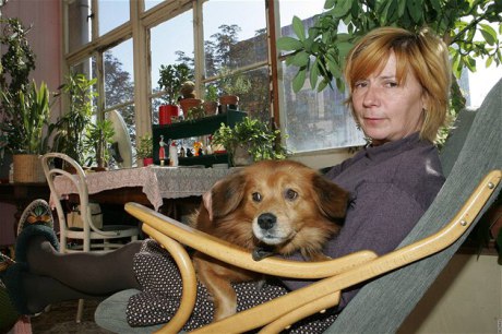 V roce 2006 se svým psem Kaštanem. FOTO MONIKA HLAVÁČOVÁ