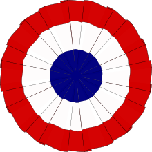 The French tricolor cockade. Repro archiv