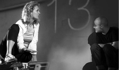 Z inscenace (M)Učedník Maria von Mayenburga (premiéra 13. června 2014), s níž bude Gogolovo centrum 9. září hostovat na festivalu DIVADLO v Plzni FOTO IRA POLJARNAJA